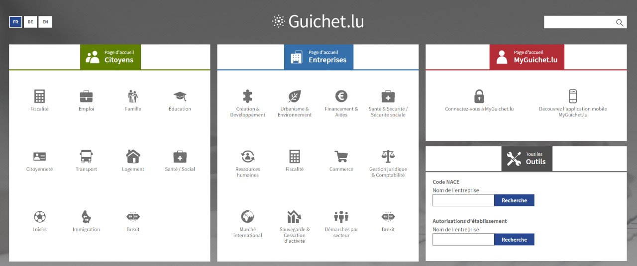 Illustration avec lien vers govjobs.lu